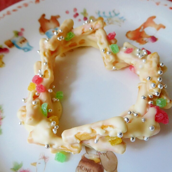 バレンタイン ポッキーリース レシピ 作り方 By あ ちゃん 楽天レシピ バレンタイン ポッキーリース レシピ 作り方 By あ ちゃん 楽天レシピ